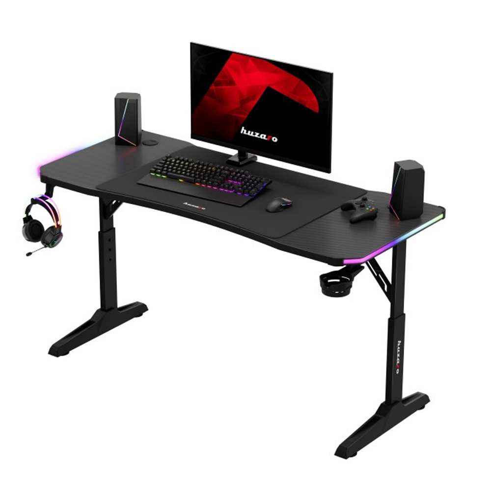 Huzaro Hero 3.6 RGB Gaming Desk, Black