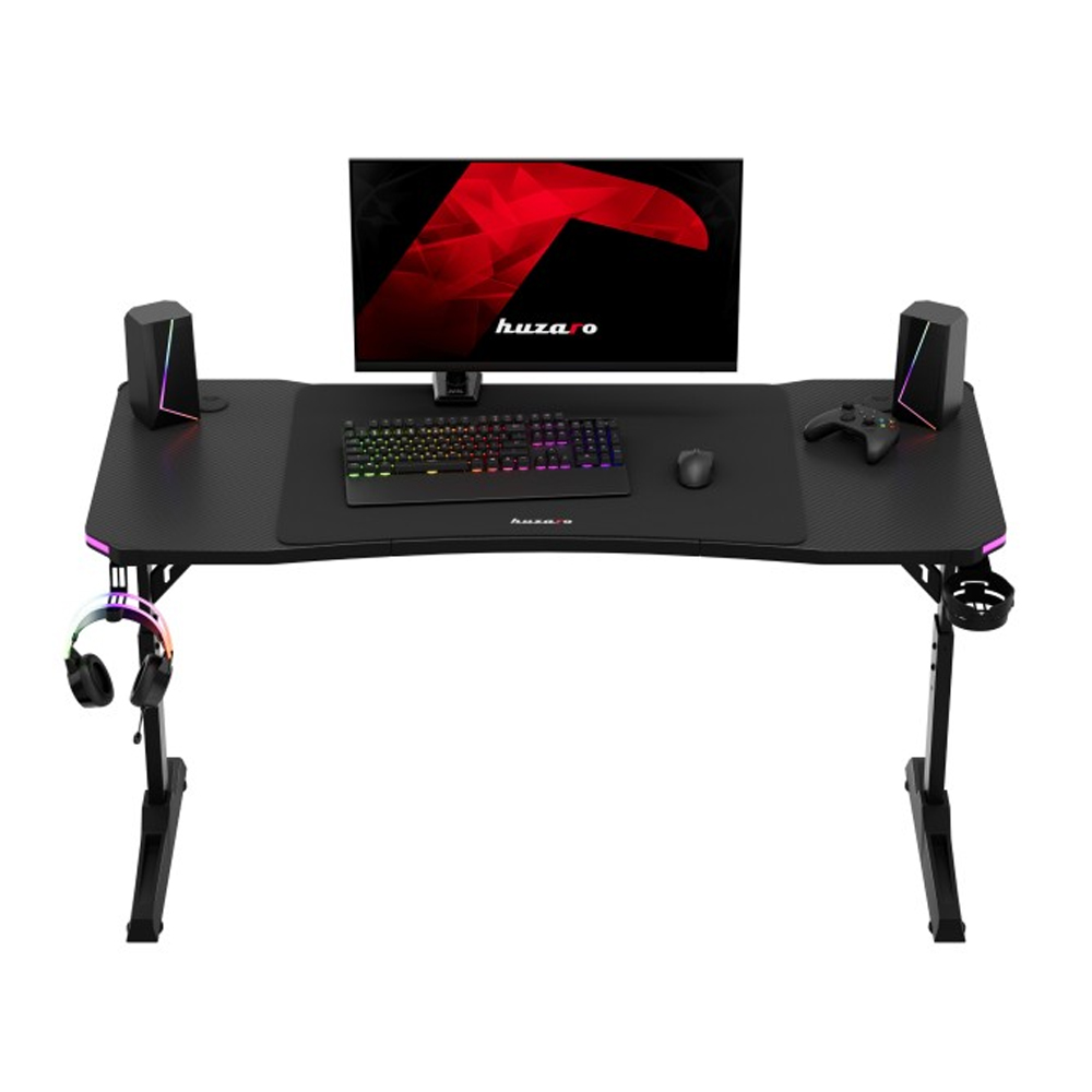 Huzaro Hero 3.6 RGB Gaming Desk, Black