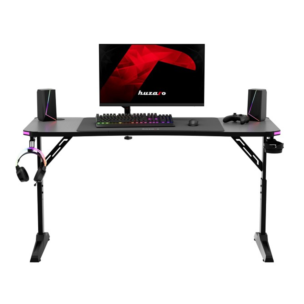 Huzaro Hero 3.6 RGB Gaming Desk, Black