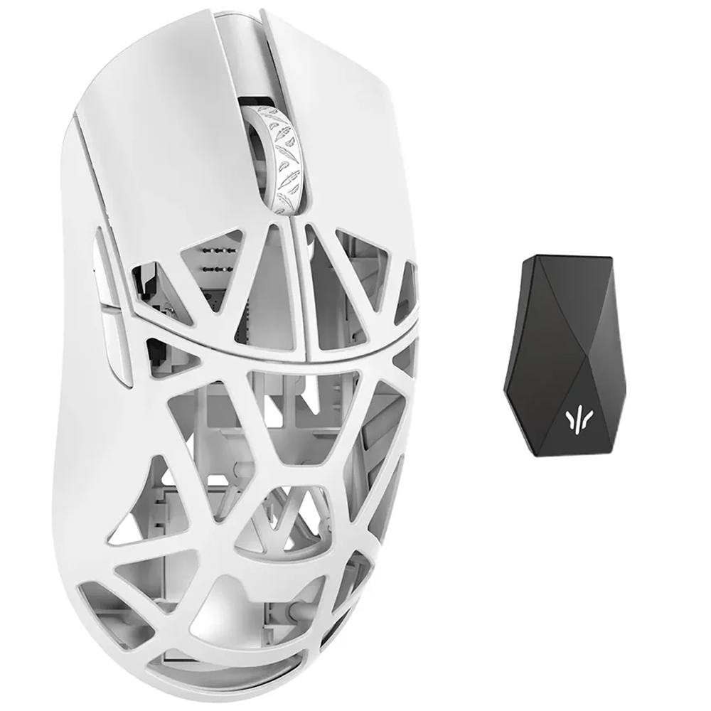WLMouse Beast X Max Solid Sides, Omron Opticals Switches, Milky White