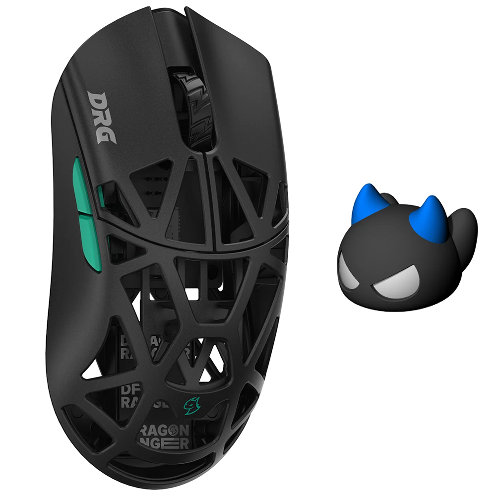 WLMouse × DRG Beast X Mini Pro Solid Sides, Omron Opticals Switches, Black
