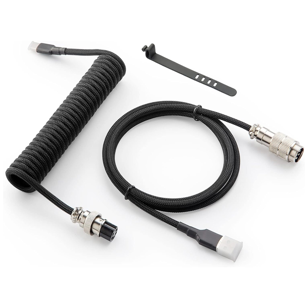 ROYAL KLUDGE Coiled cable, Black