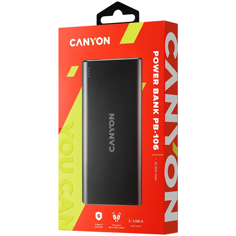 CANYON Power Bank PB-106, Black