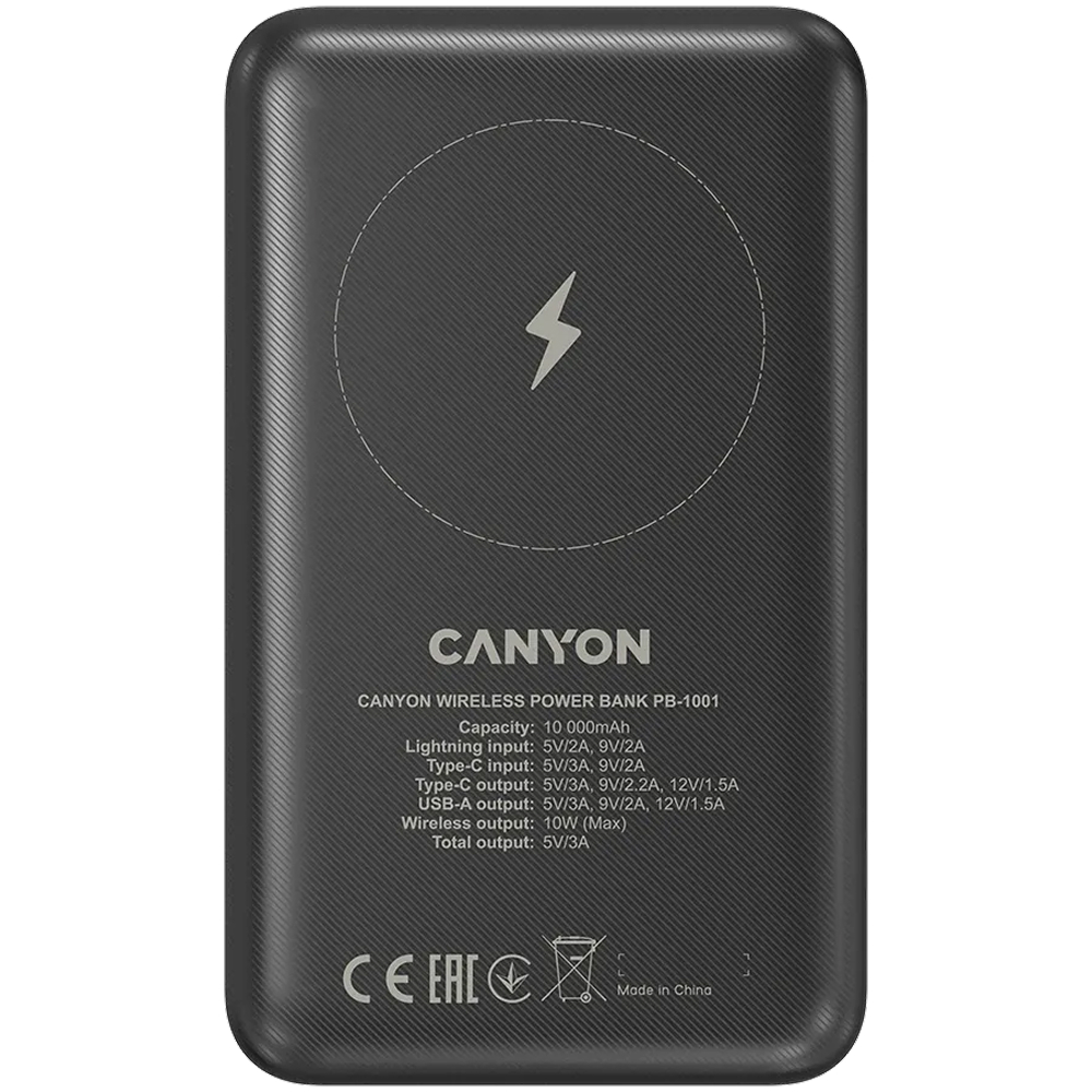 CANYON Power Bank PB-1001, Black