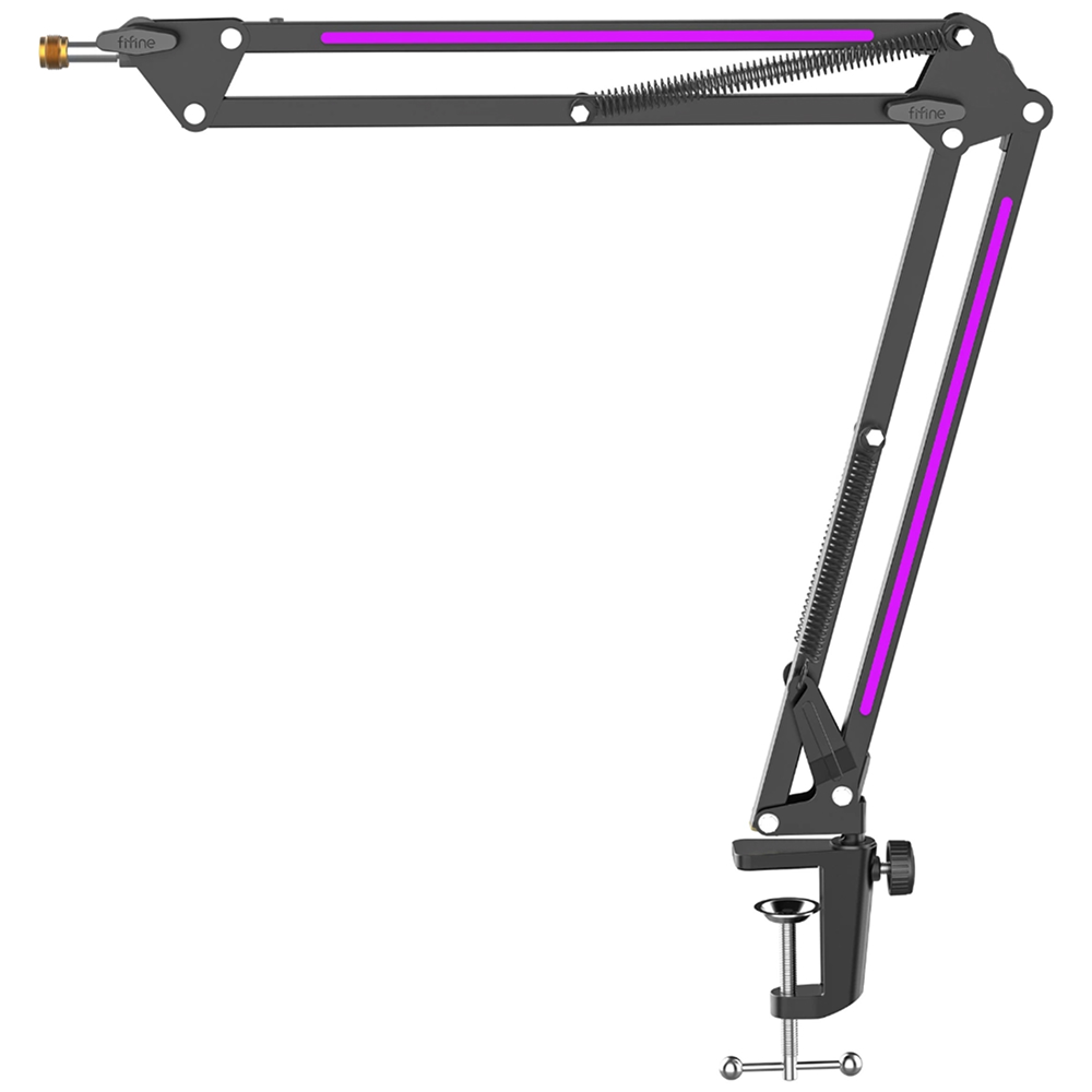 FIFINE AmpliGame BM38 RGB Boom Arm Stand Black