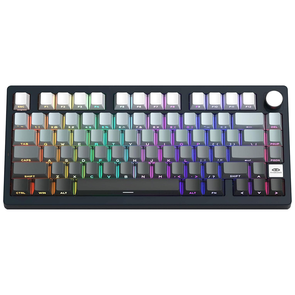 Magegee Light75 White Grey, RGB, Blue Whale Switch, US