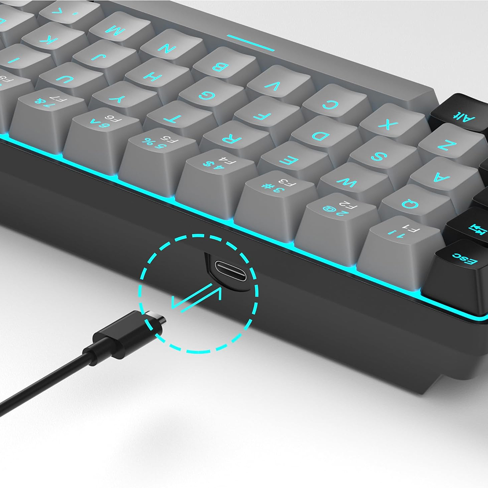 Magegee STAR61 Grey Black, Blue Lighting, Red Switch, US