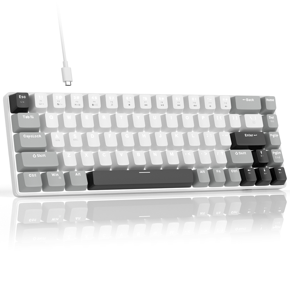 Magegee MK-BOX Grey-White, Blue Lighting, Red Switch, US