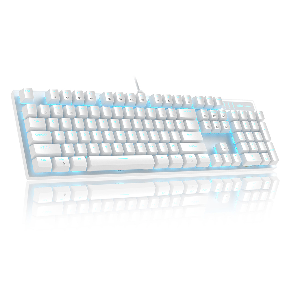 Magegee MK-STORM White, Blue Lighting, Blue Switch, US