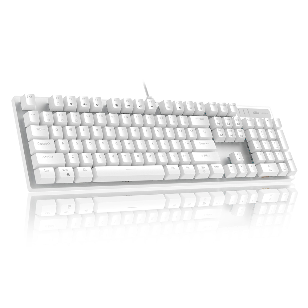 Magegee MK-STORM White, Blue Lighting, Blue Switch, US
