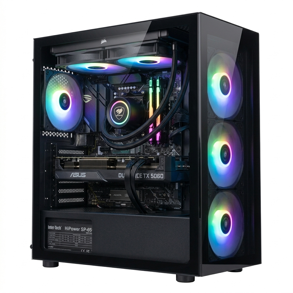 4GAMES FCL-4, AMD Ryzen 5 7500X3D, RTX 5060, 32GB RAM, 1TB SSD