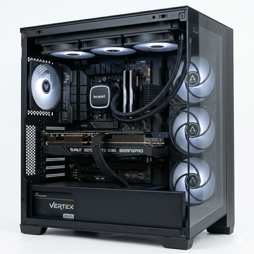 4GAMES FCL-11, AMD Ryzen 9 9950X3D, RTX 5080, 64GB RAM, 2TB SSD