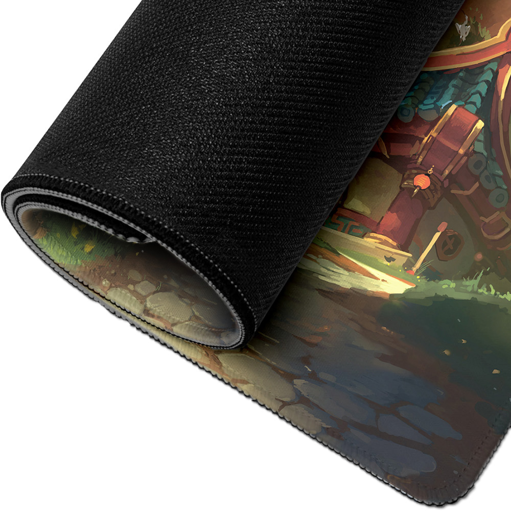 Blizzard World Of Warcraft Pandaren With Lanterns Mousepad, XL