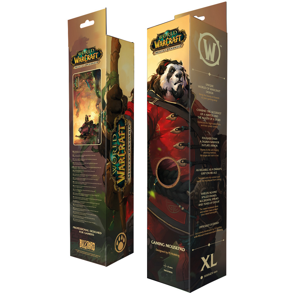 Blizzard World Of Warcraft Pandaren With Lanterns Mousepad, XL