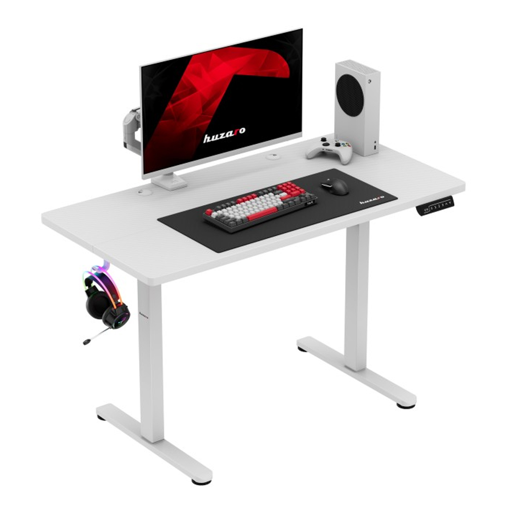 Huzaro Hero 8.1 Electric Gaming Desk, White