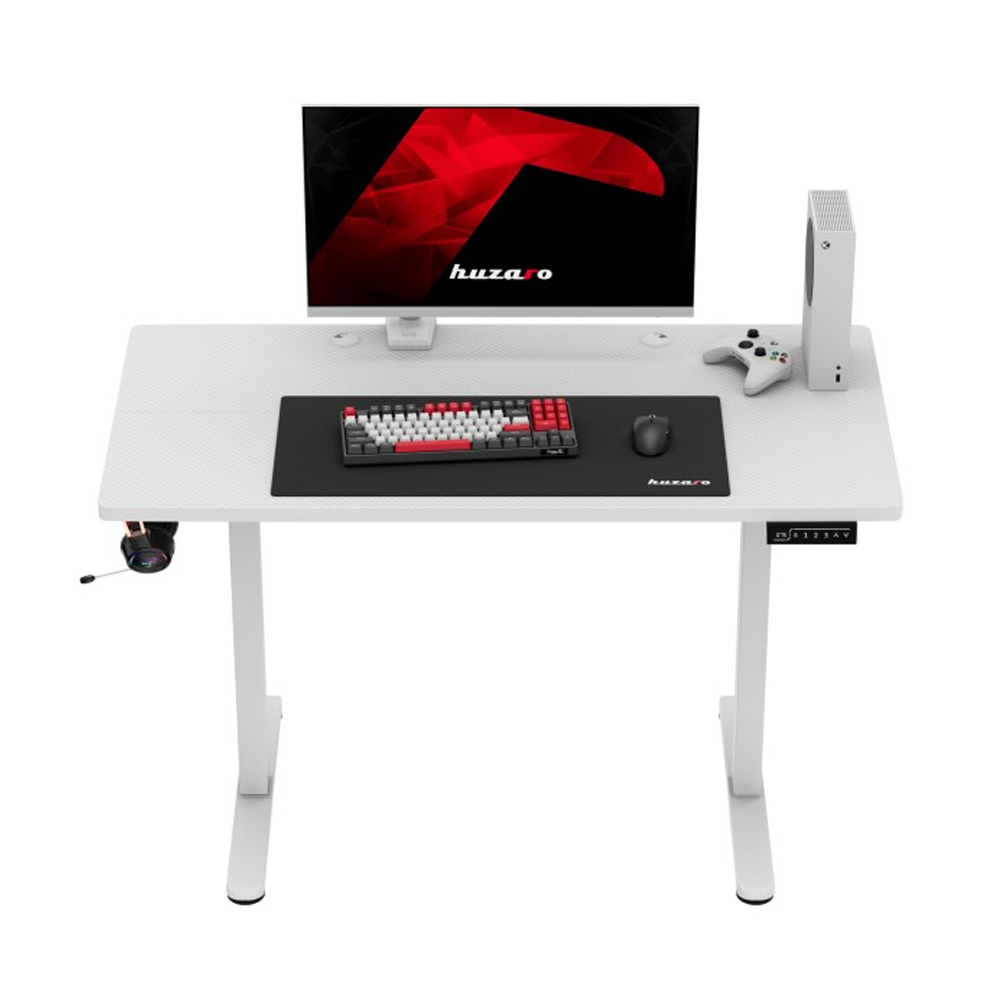 Huzaro Hero 8.1 Electric Gaming Desk, White