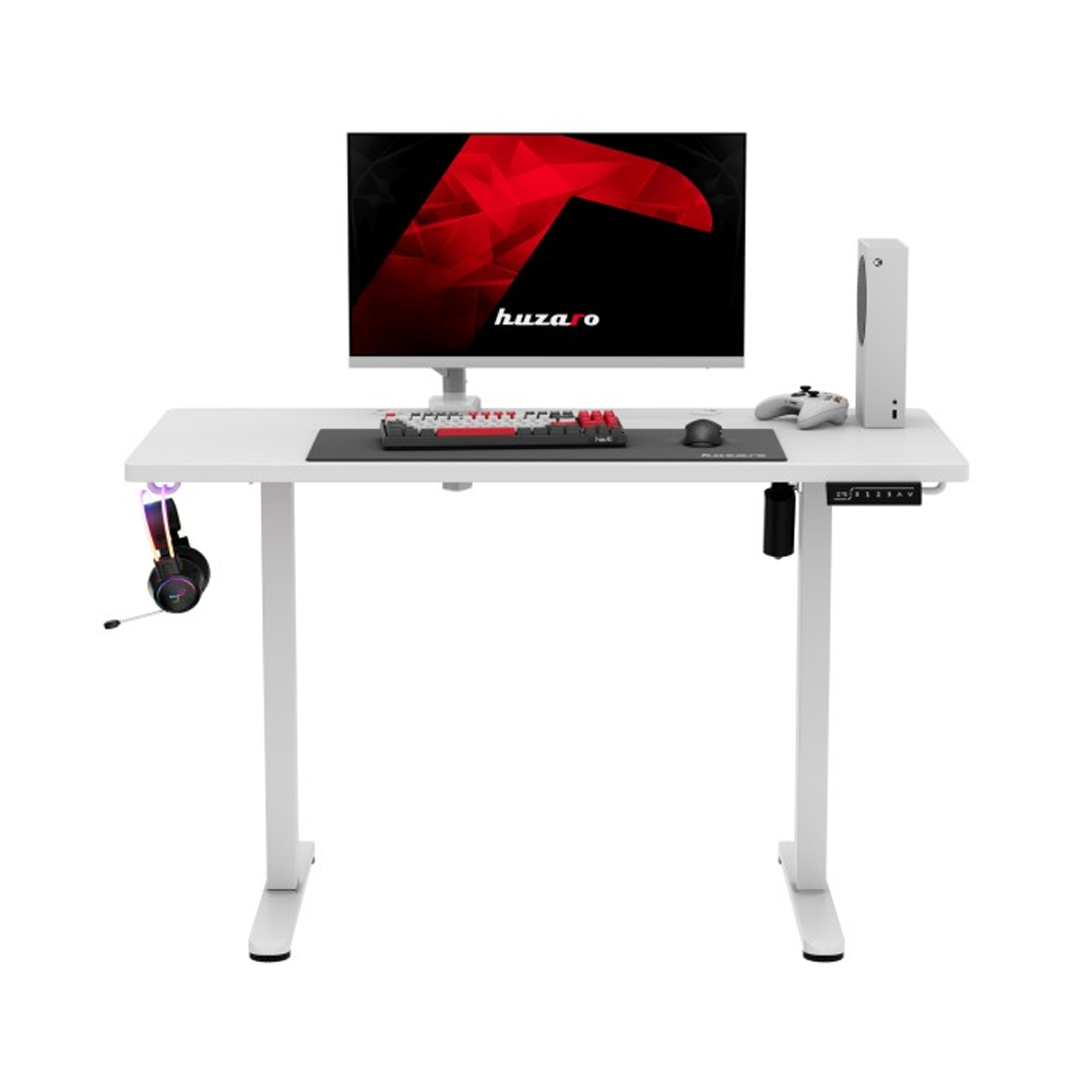 Huzaro Hero 8.1 Electric Gaming Desk, White