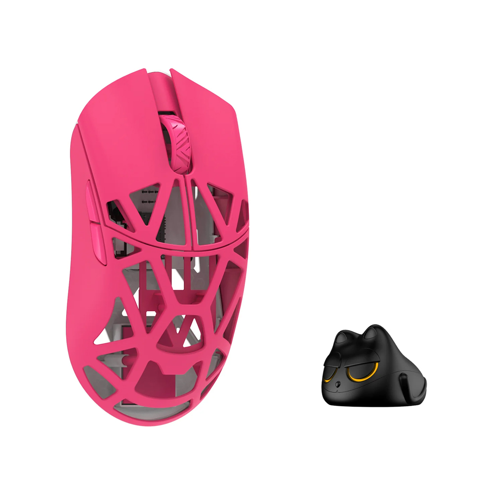 WLMouse Beast X Pro Solid Sides, Omron Opticals Switches, Neon Rose
