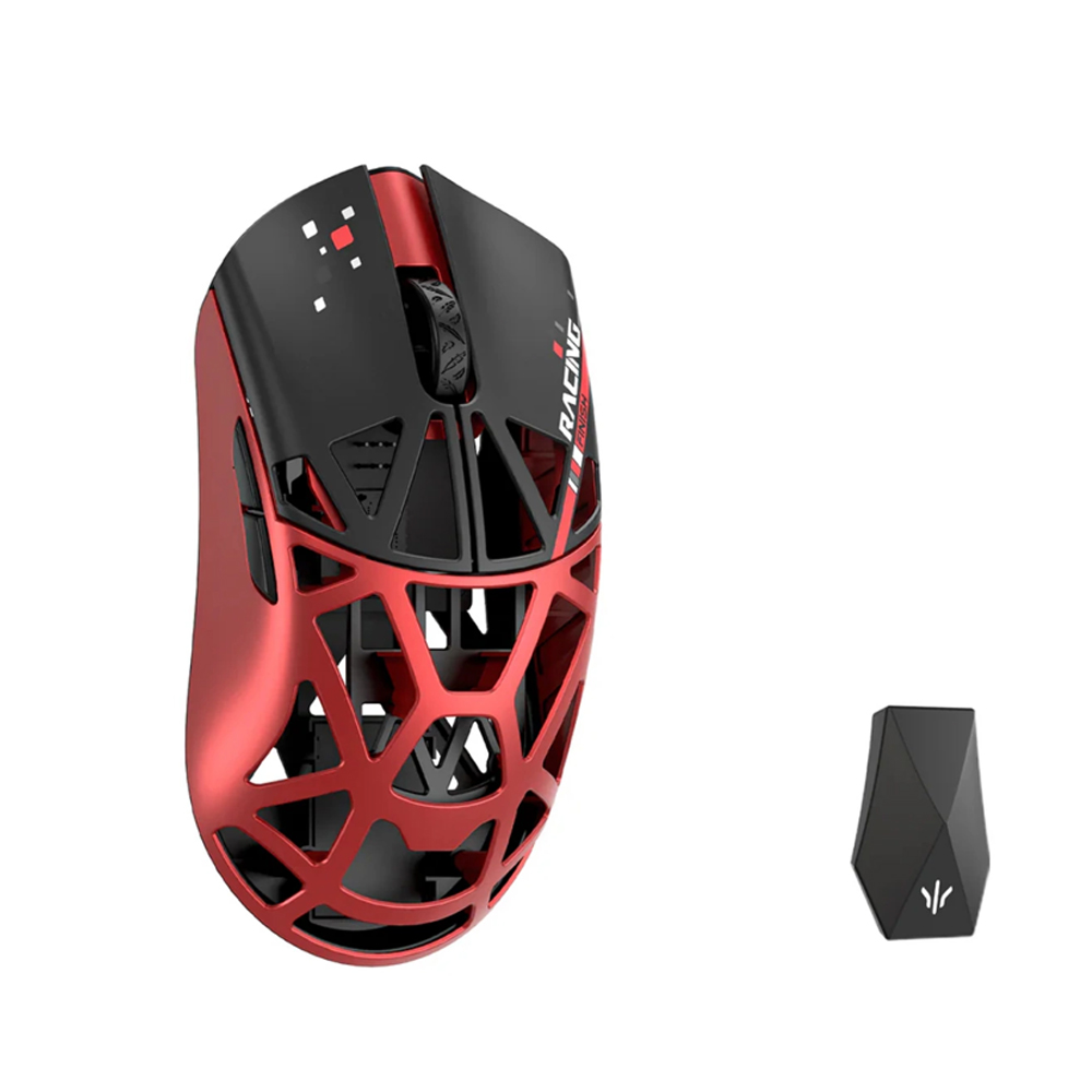 WLMouse Beast X Pro Solid Sides, Omron Opticals Switches, Red & Black