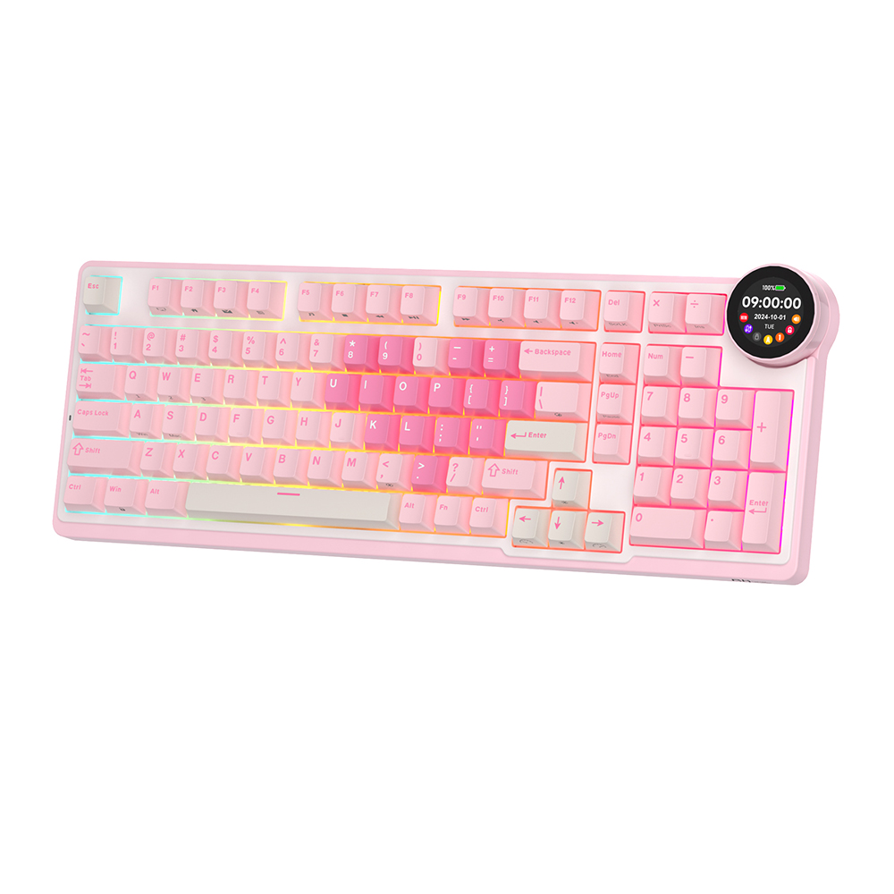ROYAL KLUDGE N99 Pink Melody, Cream Switch, US