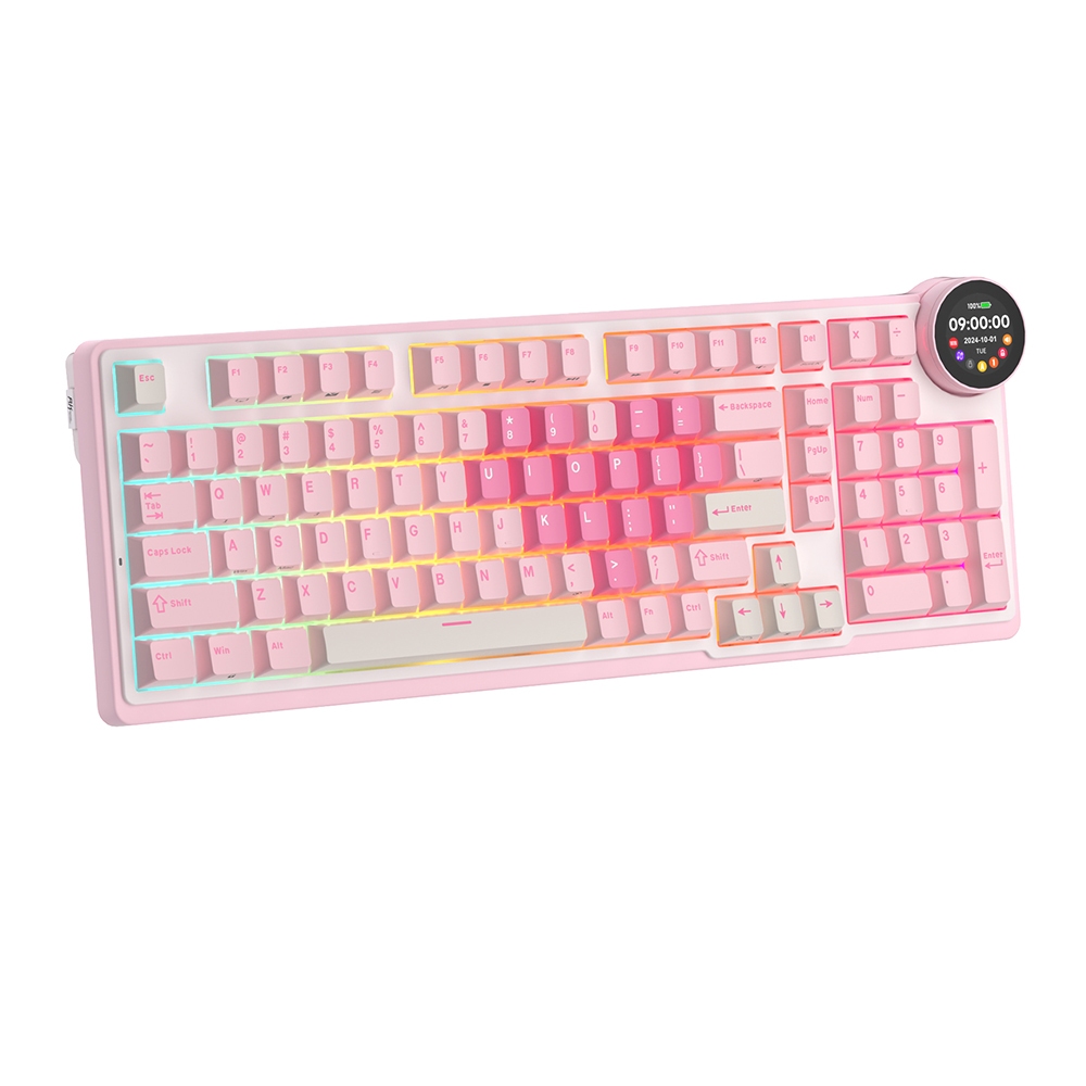 ROYAL KLUDGE N99 Pink Melody, Cream Switch, US