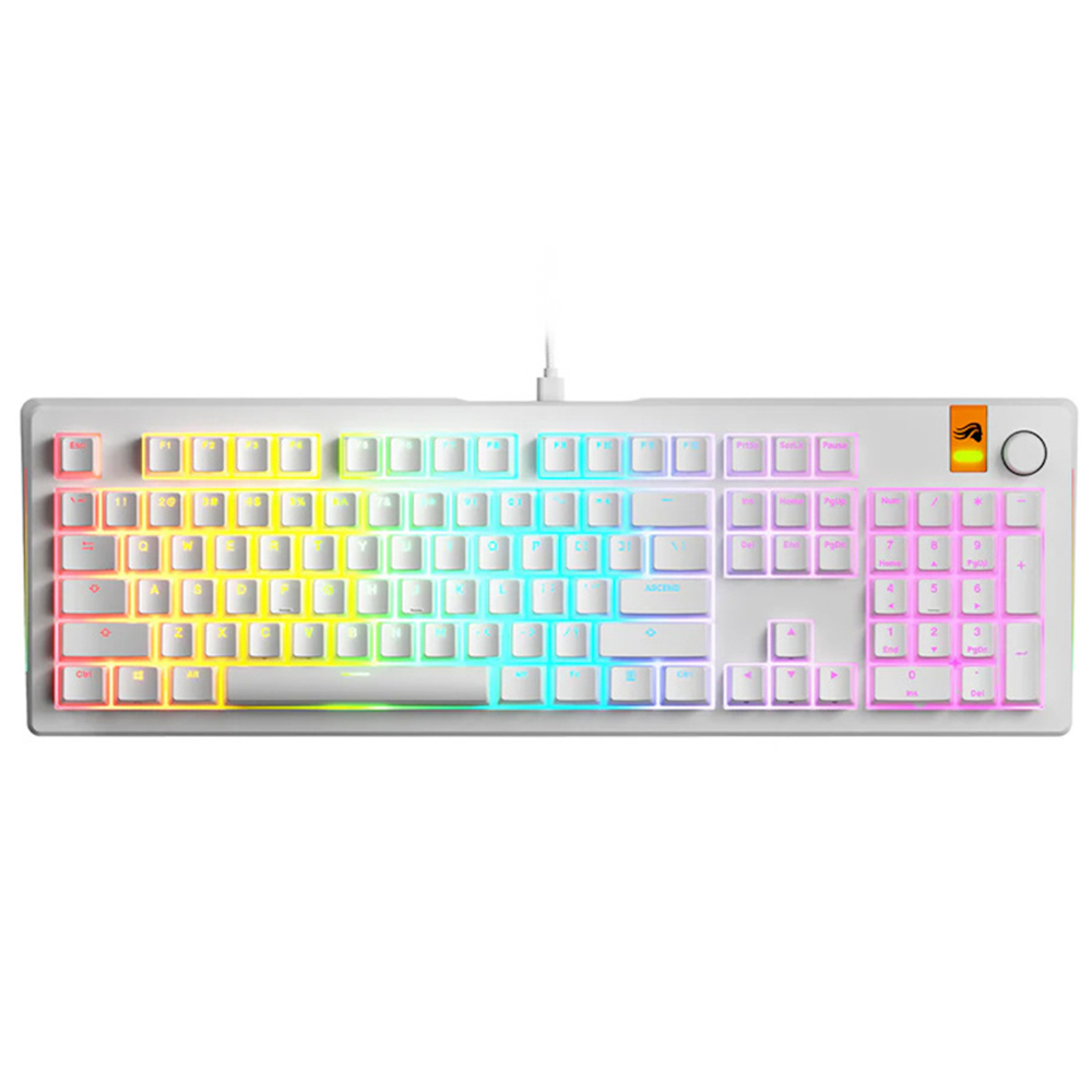 Glorious GMMK 3 HE 100%, Fox HE Switches, White, US