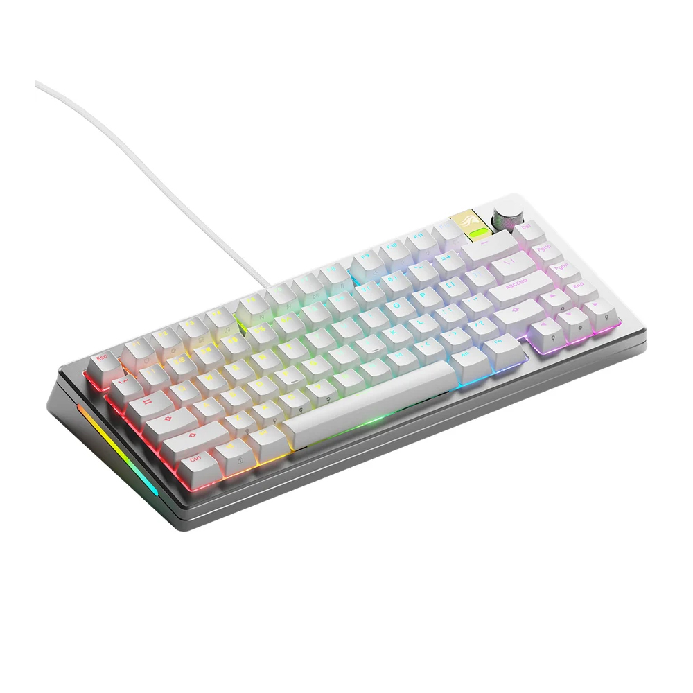 Glorious GMMK 3 Pro HE 75%, Fox HE Switches, White, US