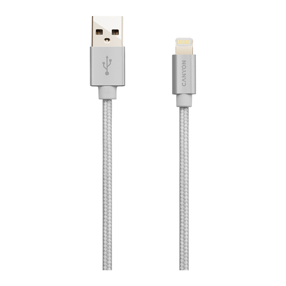 CANYON cable MFI-3 Lightning 12W 1m White