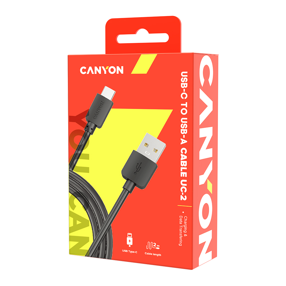 CANYON cable UC-2 USB-C 5W 2m Black