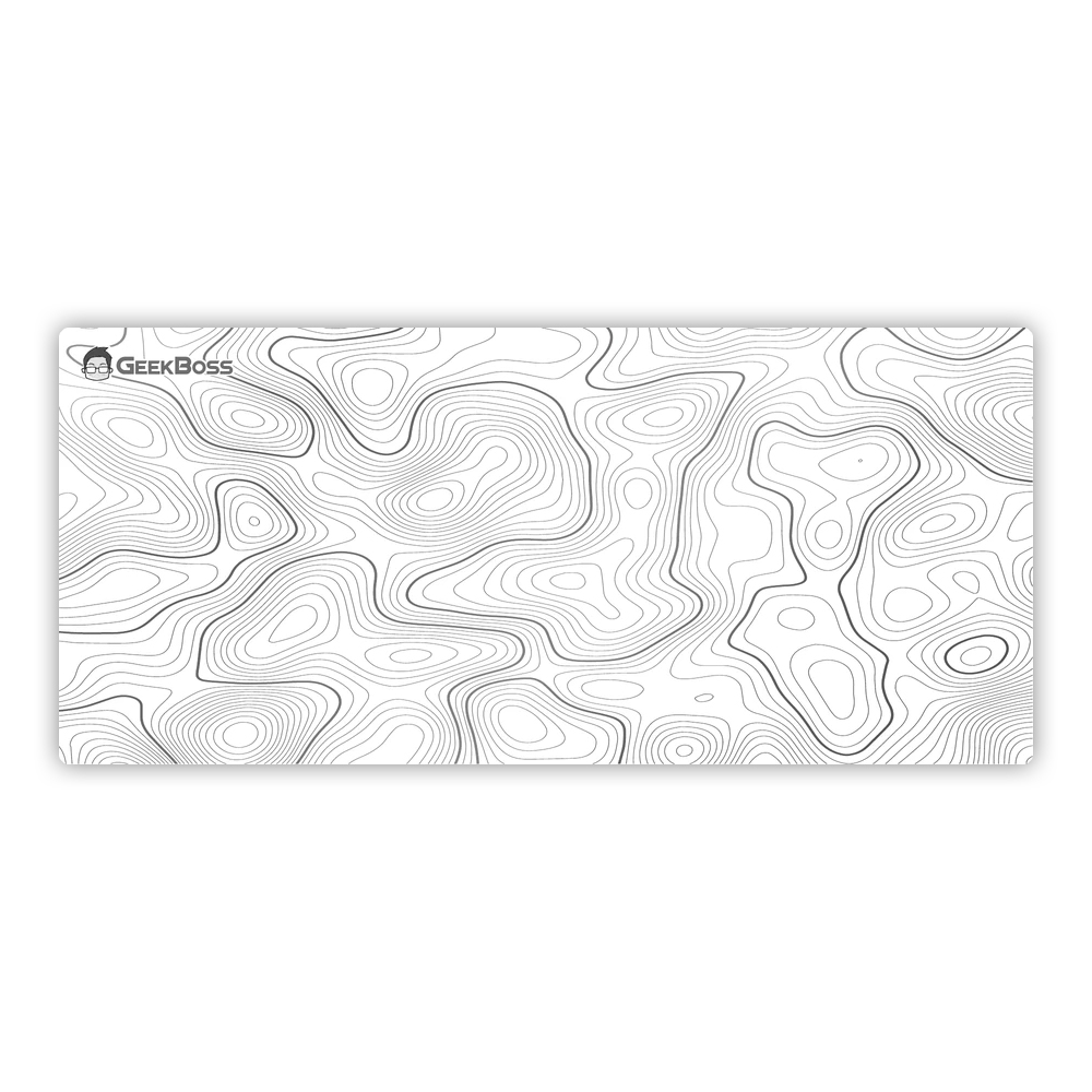Geekboss Zen Terrain, White Topographic, XL