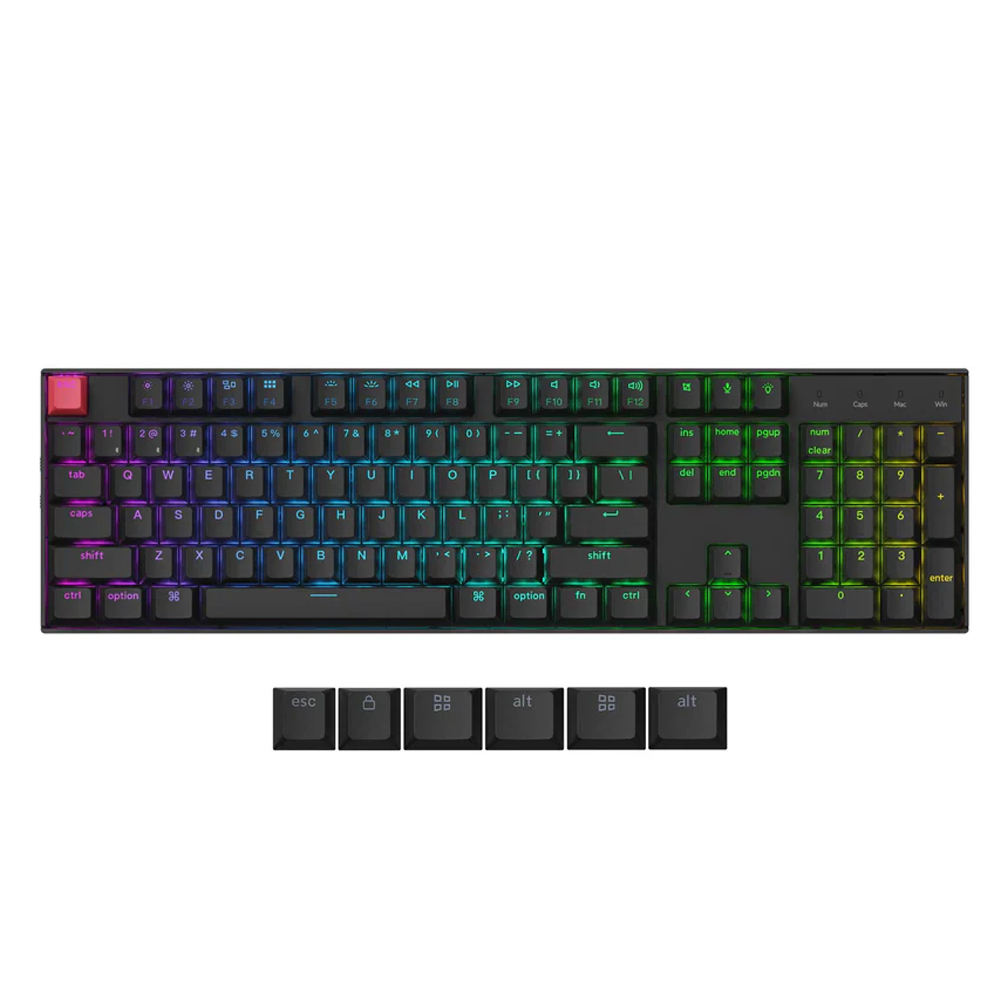 Keychron K10, Keychron Super Red Switch, Wireless, Black, US