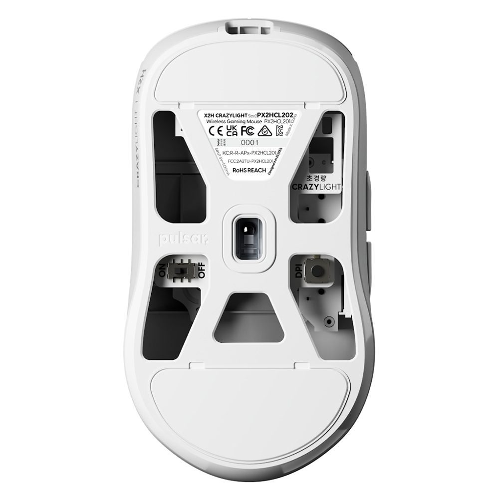 Pulsar X2H CRAZYLIGHT Medium Wireless, White