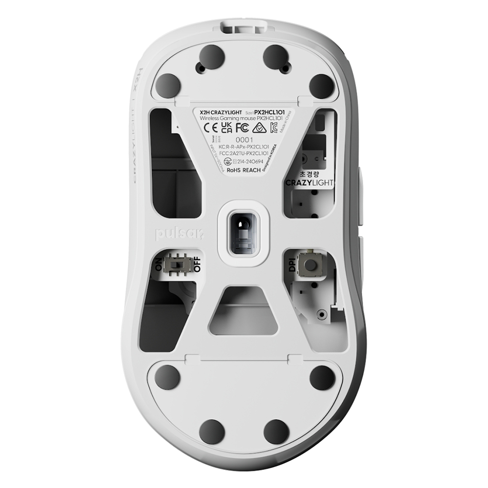 Pulsar X2H CRAZYLIGHT Medium Wireless, White