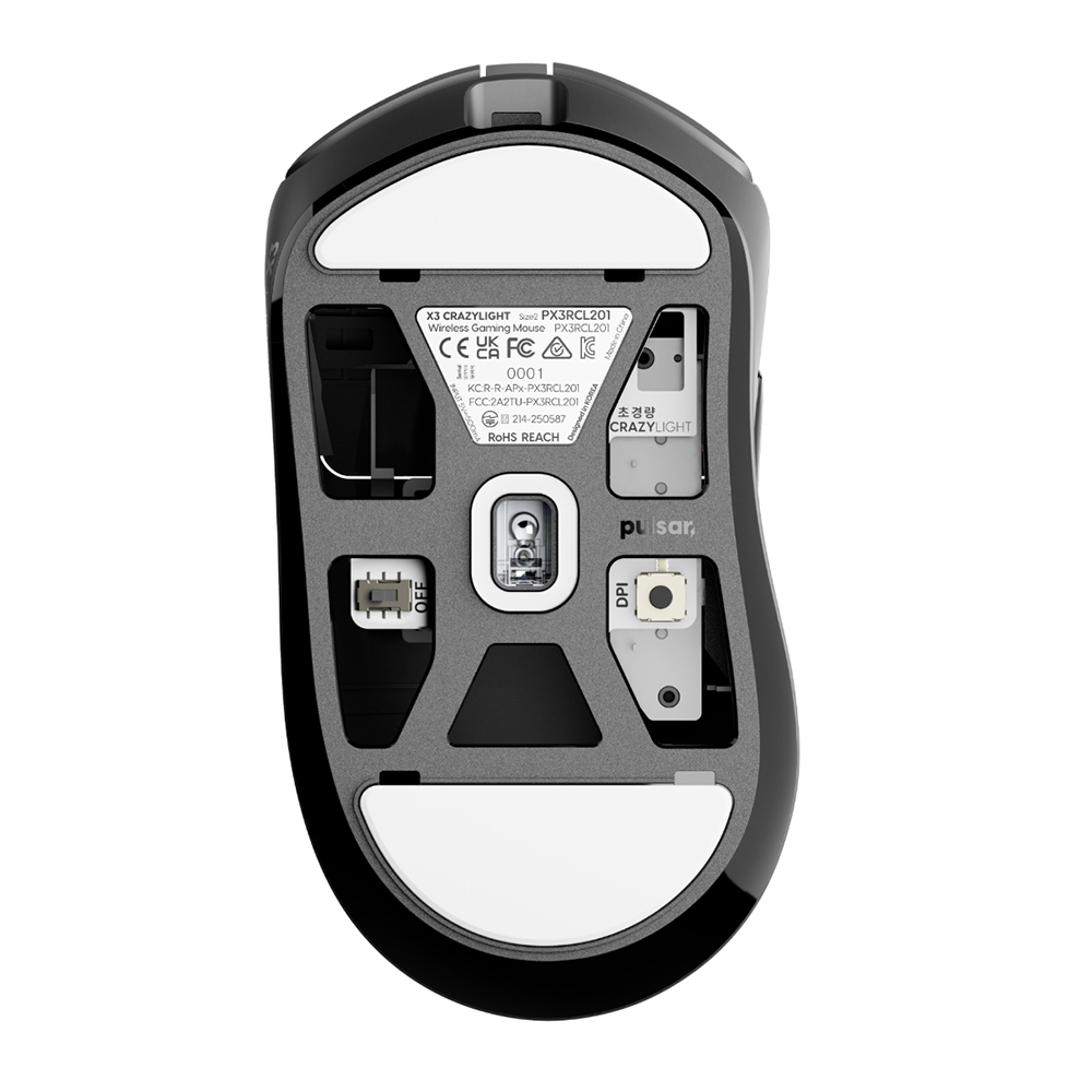 Pulsar X3 CRAZYLIGHT Medium Wireless, Jet Black