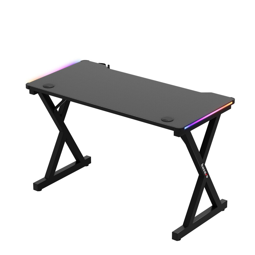 Huzaro Hero 2.3 RGB Gaming Desk, Black