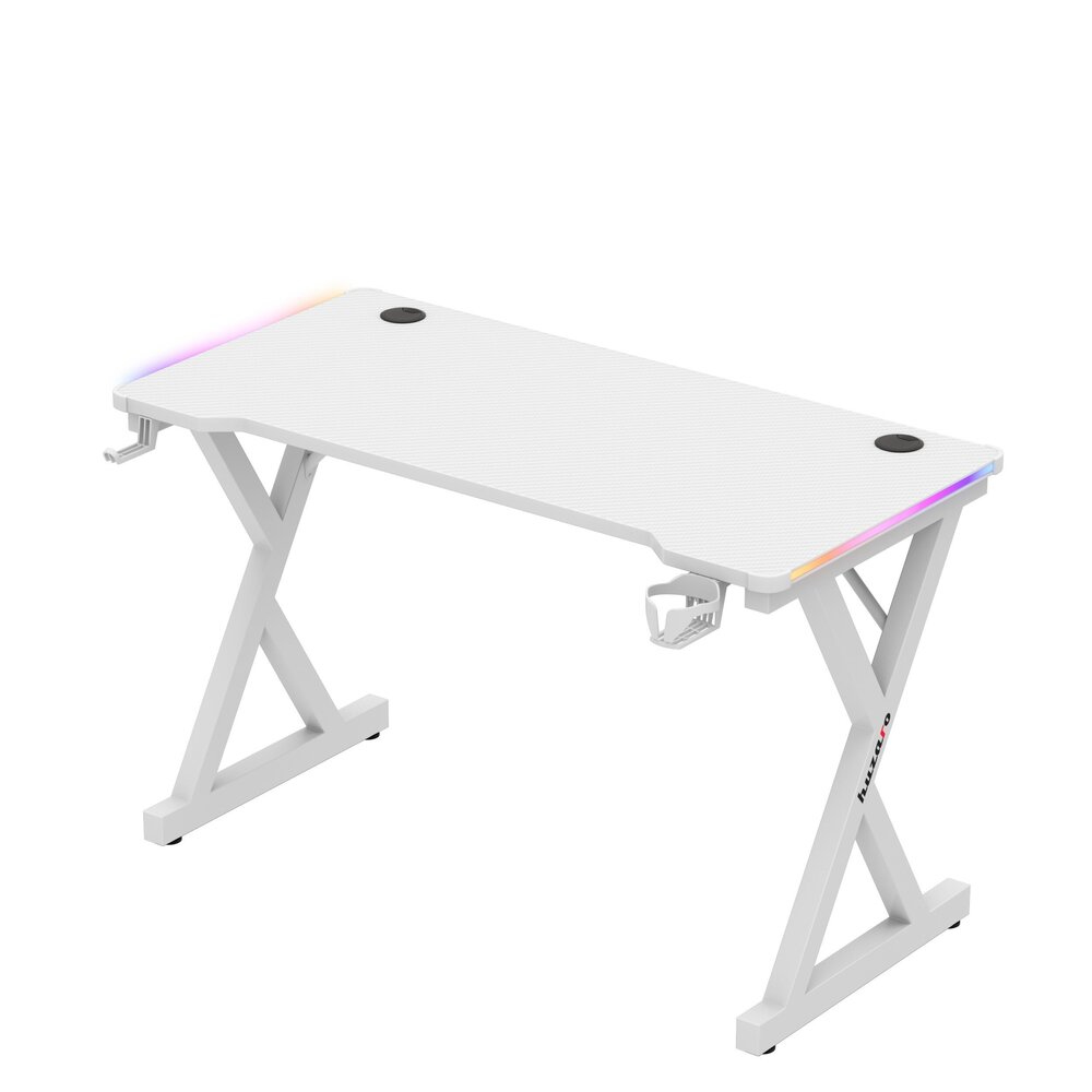 Huzaro Hero 2.3 RGB Gaming Desk, White