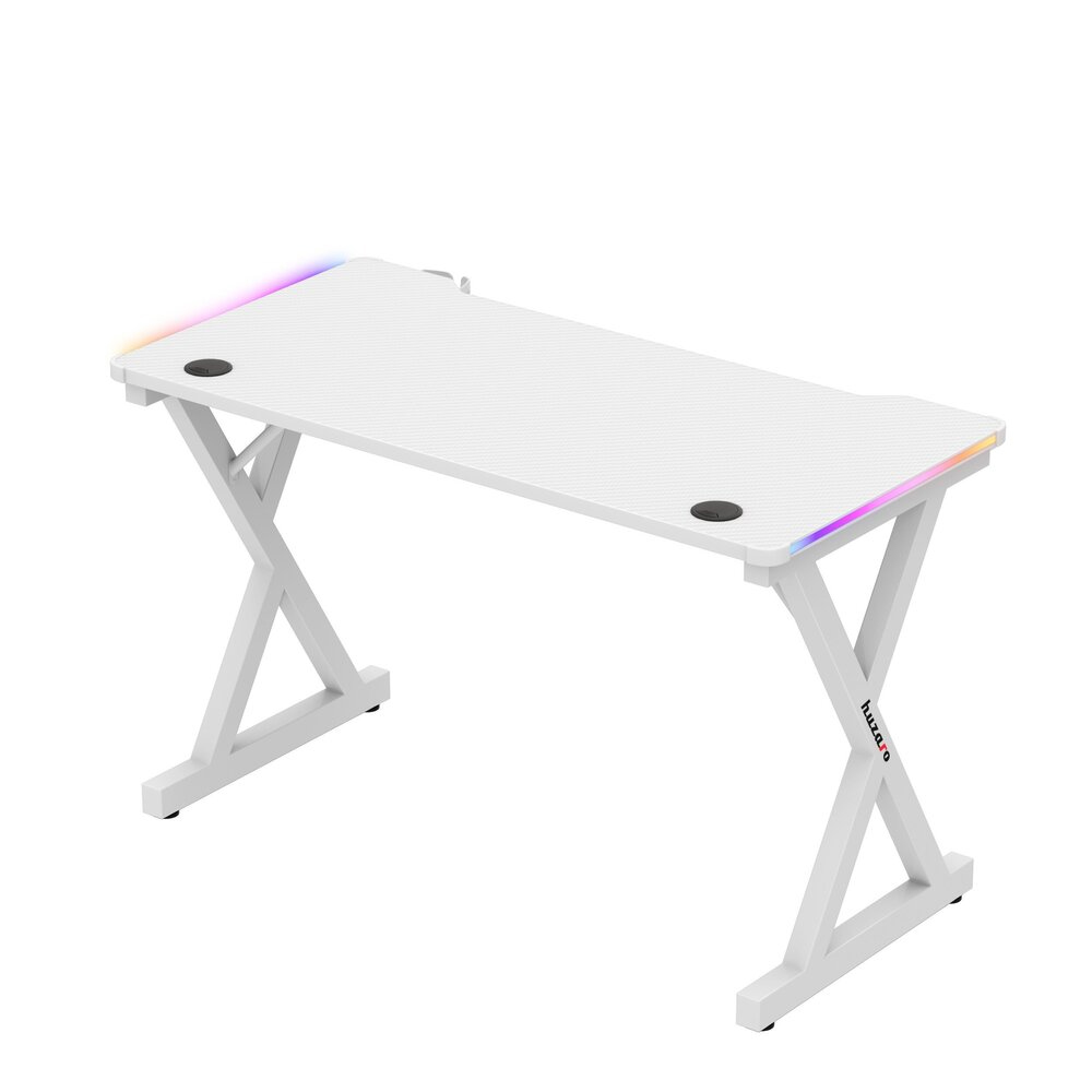 Huzaro Hero 2.3 RGB Gaming Desk, White