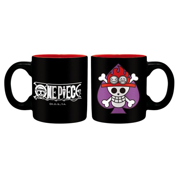 Abystyle One Piece - Ace & Trafalgar Emblems Mug Set of 2, 110 ml