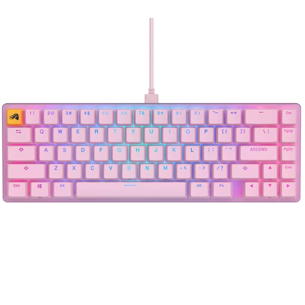 Glorious PC Gaming Race GMMK 2 Compact, Fox Switches, Pink, US
