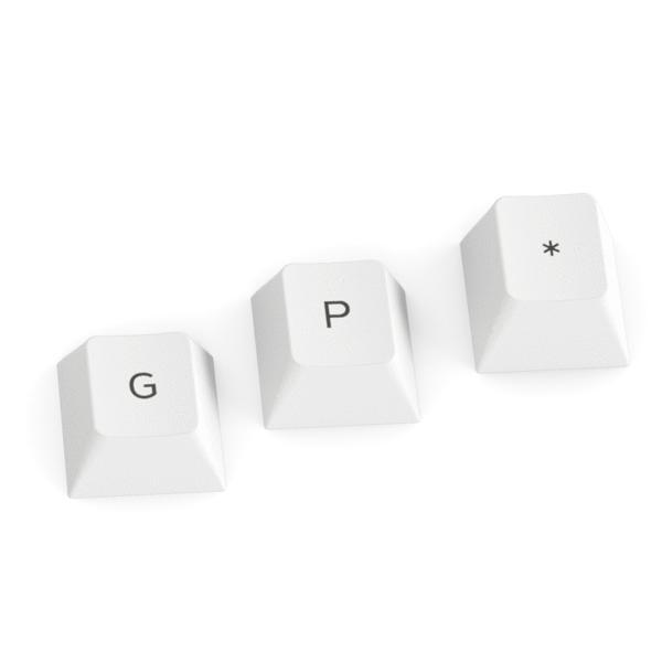 Glorious PC Gaming Race GPBT Keycaps Arctic White, US