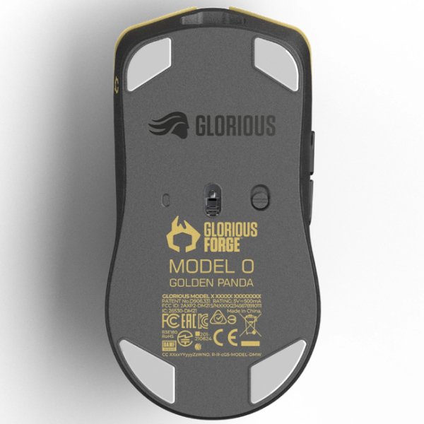 Glorious PC Gaming Race Model O Pro Wireless, Golden Panda
