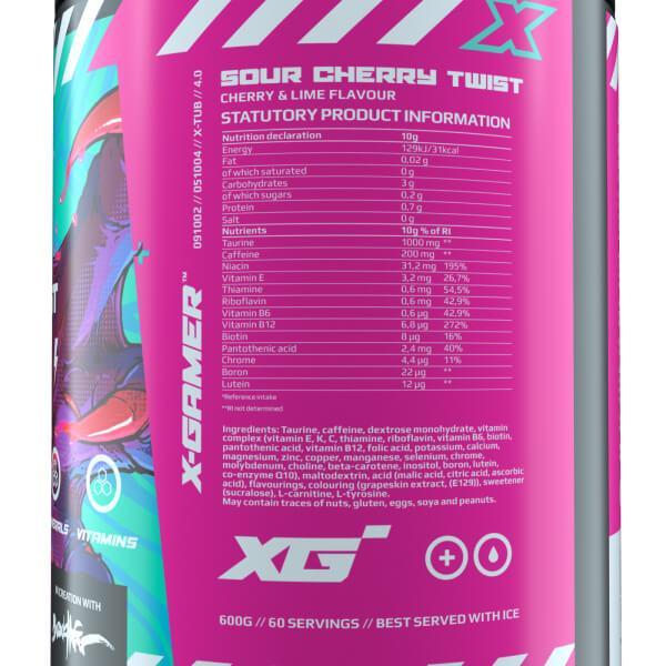 X-Gamer 600g X-Tubz Sour Cherry Twist