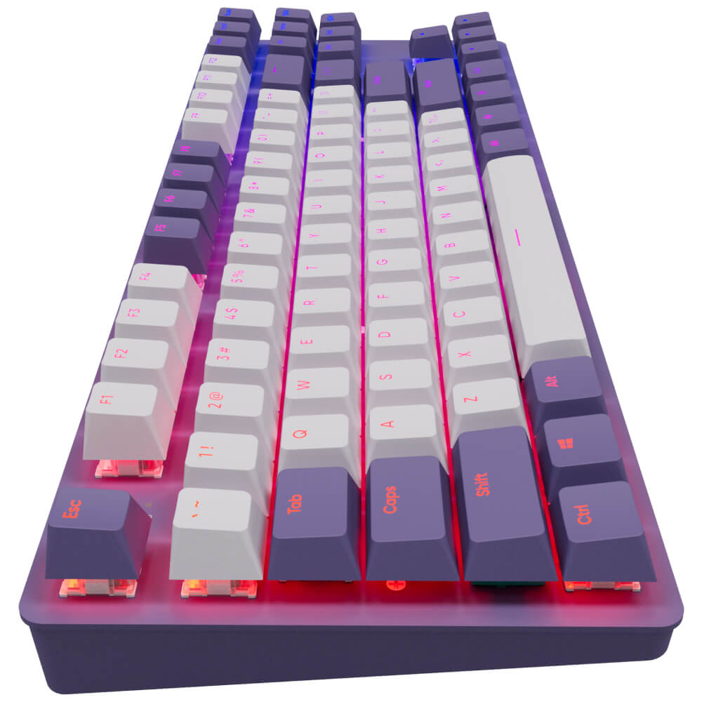 Dark Project One KD87A Violet-White, G3MS Sapphire Switch, US