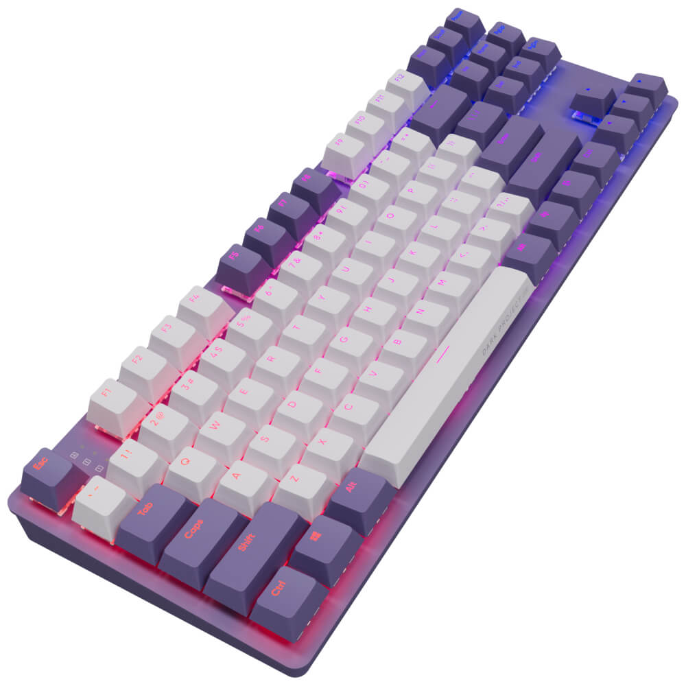 Dark Project One KD87A Violet-White, G3MS Sapphire Switch, US