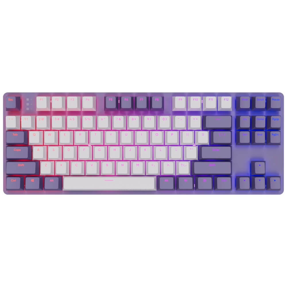 Dark Project One KD87A Violet-White, G3MS Sapphire Switch, US