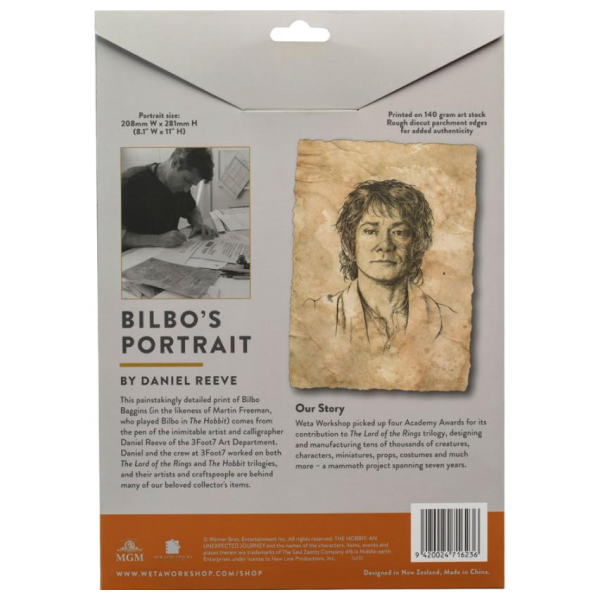 Weta Workshop The Lord of the Rings - Portrait of Bilbo Baggins Statue Art Print