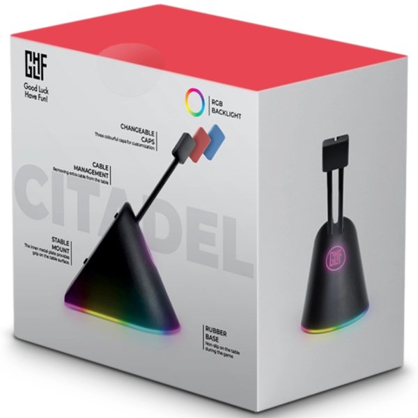 GLHF - Citadel Mouse Bungee Colorful, 3 clips, RGB