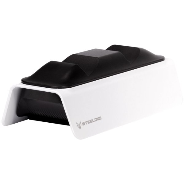 SteelDigi Azure Toboggan Dual Charging Station For Dualsense PS5 Fast charging, White