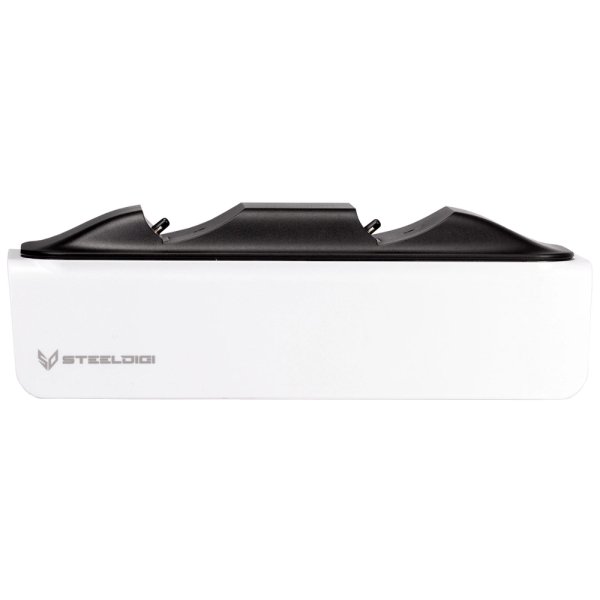 SteelDigi Azure Toboggan Dual Charging Station For Dualsense PS5 Fast charging, White