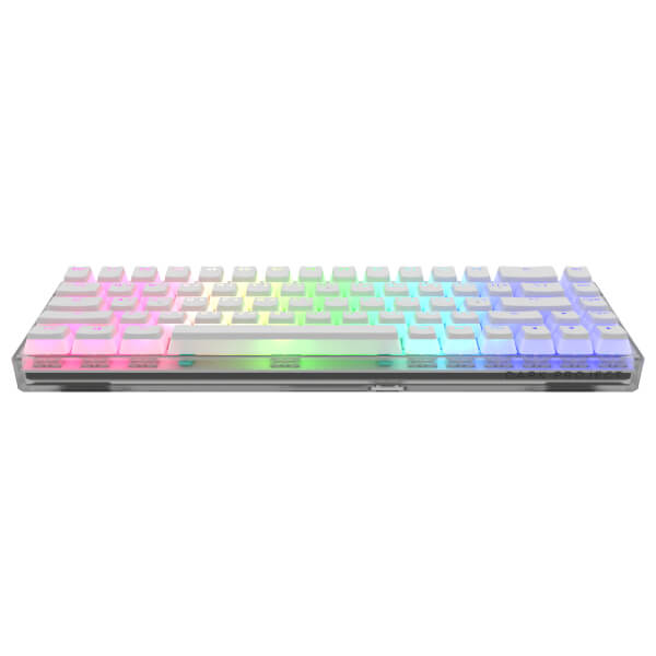 Dark Project KD68B Transparent White, Pudding, G3MS Teal Switch, RU
